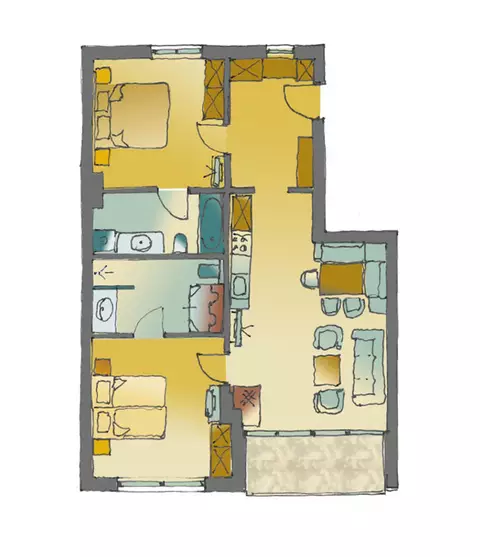 Skizze Ferienwohnung 10