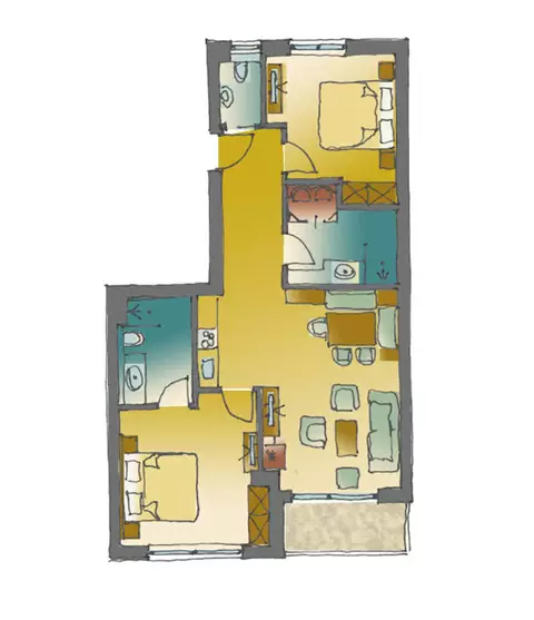Skizze Ferienwohnung 7