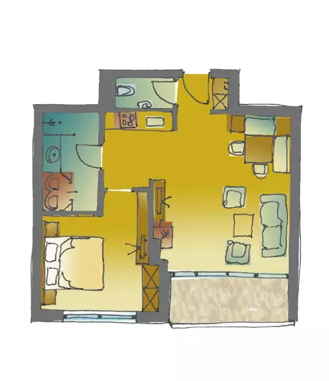Skizze Ferienwohnung 6