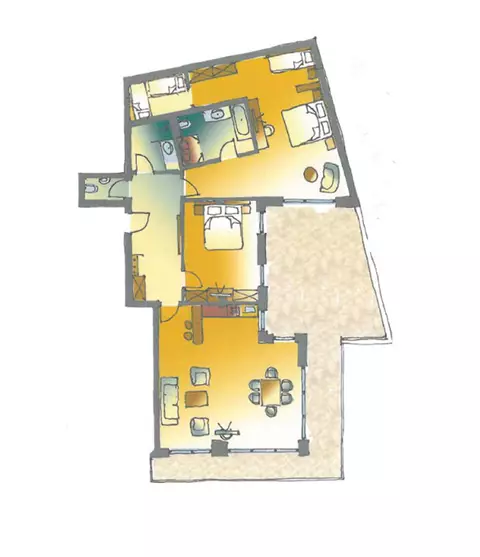 Skizze Ferienwohnung 4