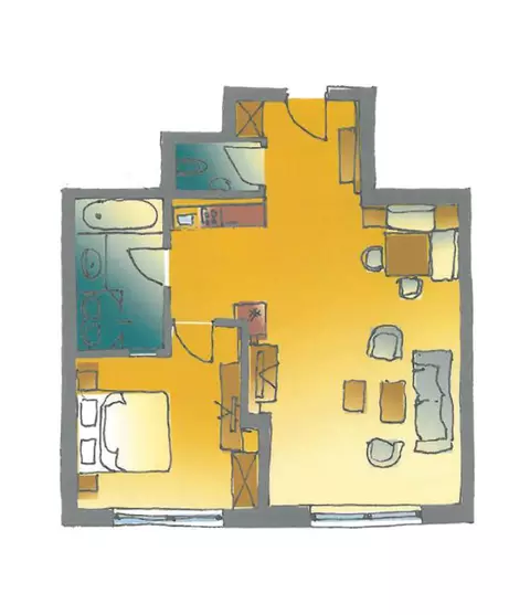 Skizze Ferienwohnung 2