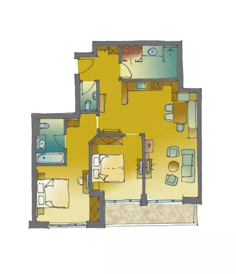 Skizze Ferienwohnung 3