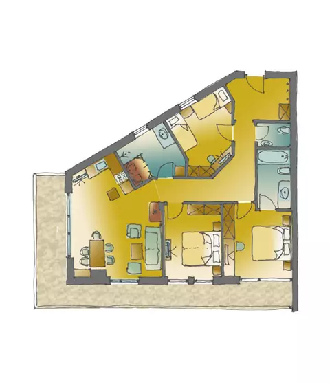Skizze Ferienwohnung 9