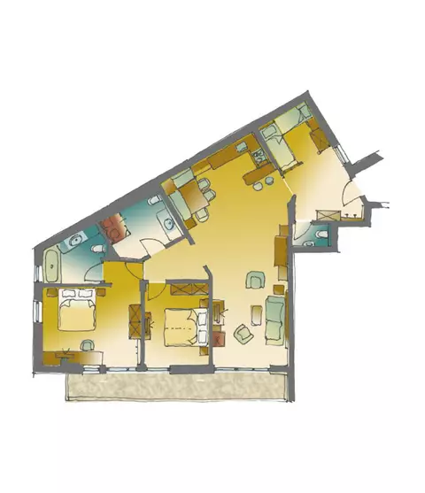 Skizze Ferienwohnung 1